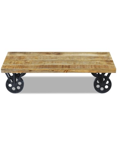 Table basse en bois de manguier 120 x 60 x 30 cm