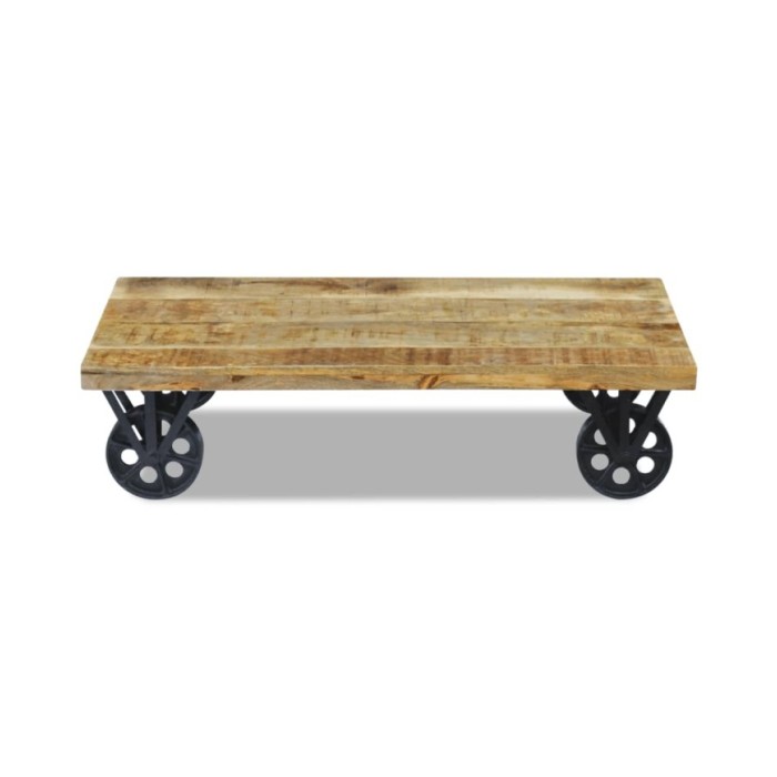 Table basse en bois de manguier 120 x 60 x 30 cm
