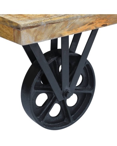 Table basse en bois de manguier 120 x 60 x 30 cm