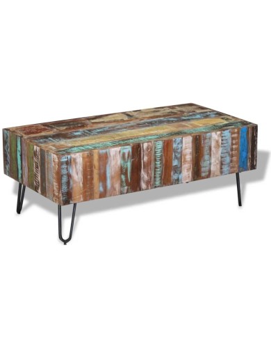 Table basse Bois massif de récupération 100x50x38 cm