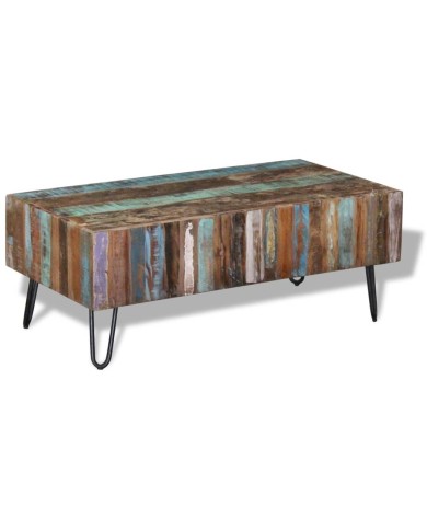 Table basse Bois massif de récupération 100x50x38 cm