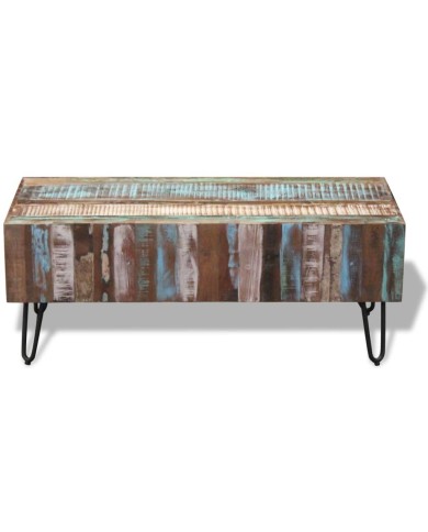 Table basse Bois massif de récupération 100x50x38 cm
