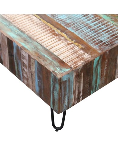 Table basse Bois massif de récupération 100x50x38 cm