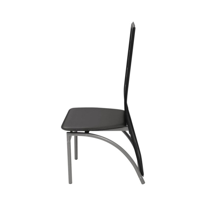 Chaises de salle à manger 4 pcs Noir Similicuir