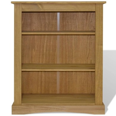 Bibliothèque 3 niveaux Gamme Corona Pin mexicain 81x29x100 cm