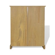 Bibliothèque 3 niveaux Gamme Corona Pin mexicain 81x29x100 cm