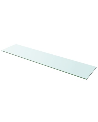 Panneau pour étagère Verre transparent 110 x 25 cm