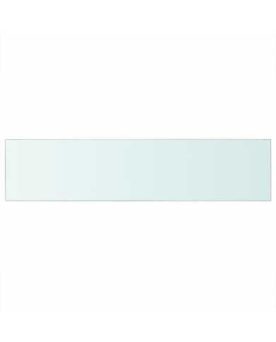 Panneau pour étagère Verre transparent 110 x 25 cm