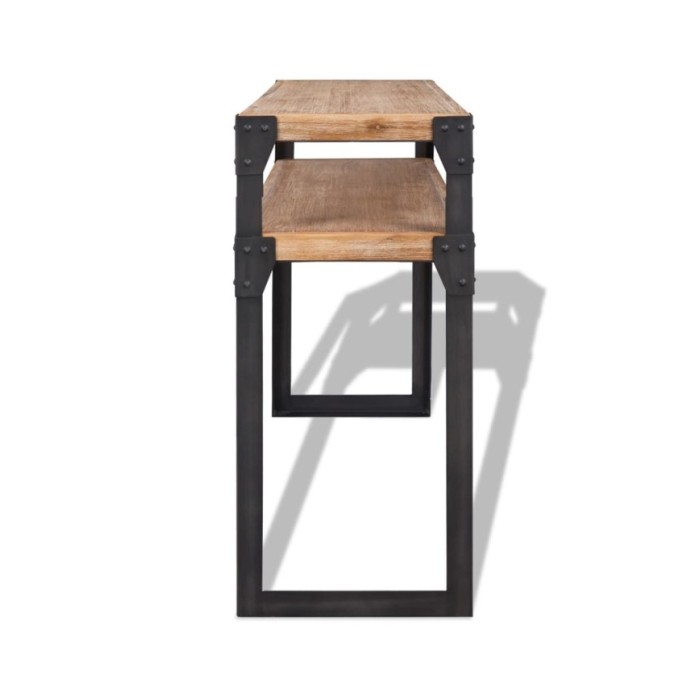 Table console Bois d'acacia massif 120 x 40 x 85 cm