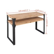 Table console Bois d'acacia massif 120 x 40 x 85 cm