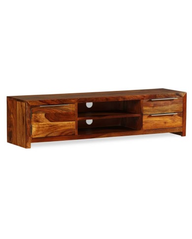 Meuble TV Bois massif de Sesham 120 x 30 x 30 cm