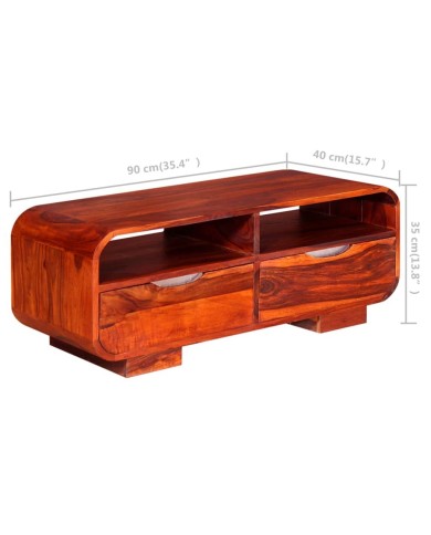 Table basse Bois massif de Sesham 90 x 40 x 35 cm