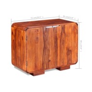 Buffet Bois massif de Sesham 75 x 35 x 60 cm