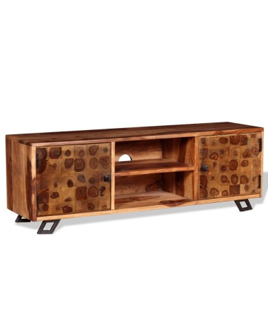 Meuble TV Bois massif de Sesham 120 x 30 x 40 cm