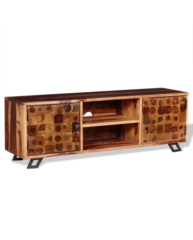 Meuble TV Bois massif de Sesham 120 x 30 x 40 cm