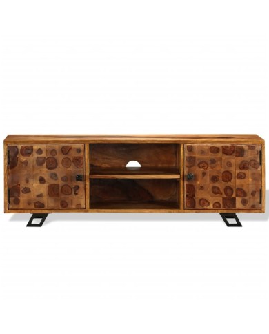 Meuble TV Bois massif de Sesham 120 x 30 x 40 cm