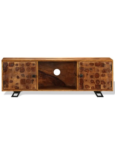 Meuble TV Bois massif de Sesham 120 x 30 x 40 cm