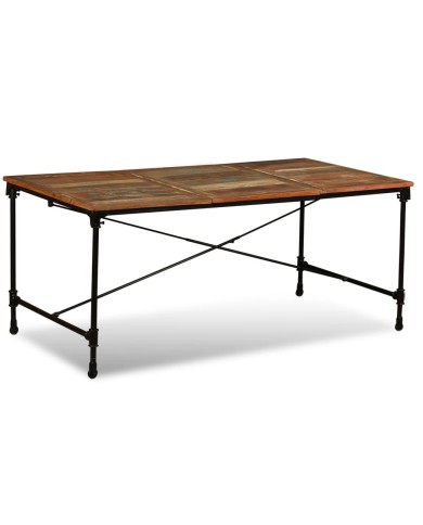Table de salle à manger Bois de récupération massif 180 cm               