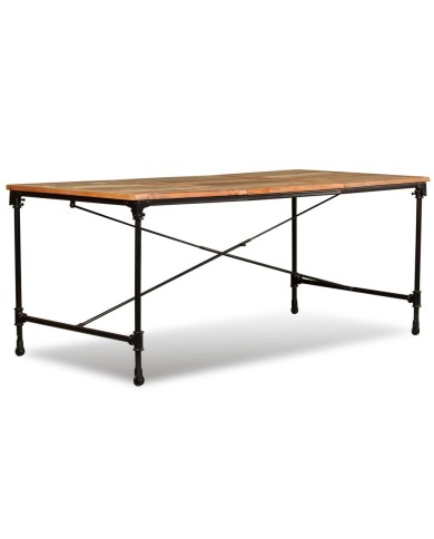 Table de salle à manger Bois de récupération massif 180 cm               