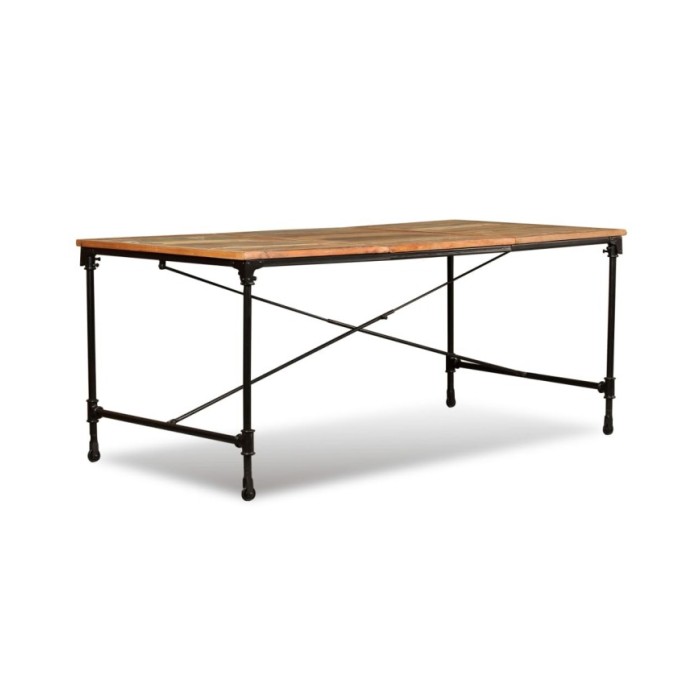 Table de salle à manger Bois de récupération massif 180 cm               