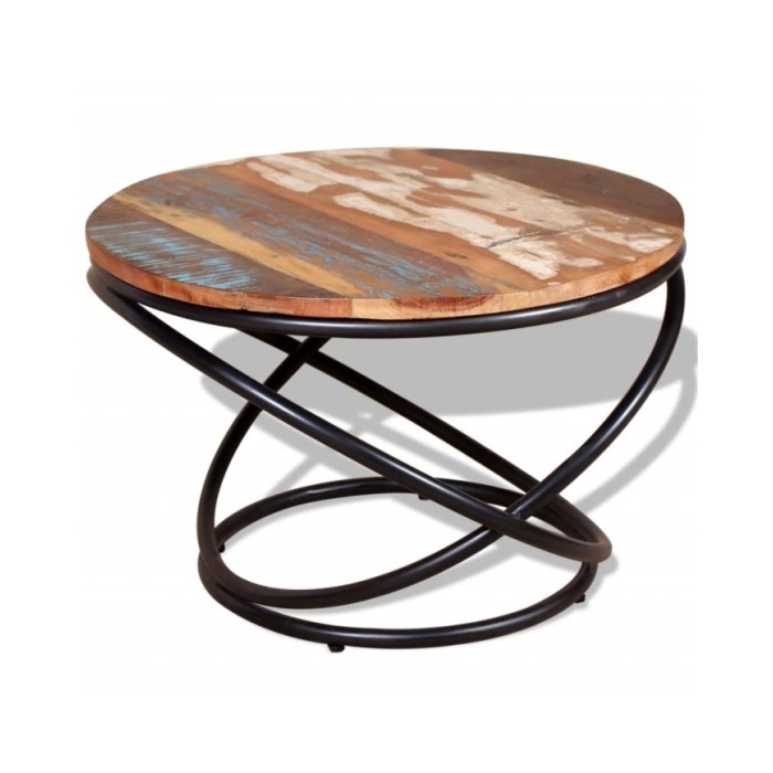 Table basse Bois de récupération massif 60 x 60 x 40 cm