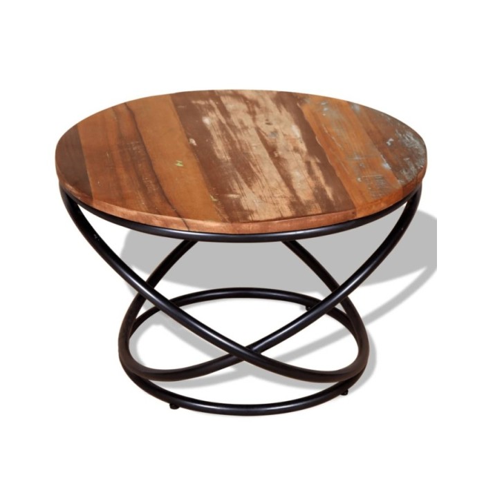 Table basse Bois de récupération massif 60 x 60 x 40 cm