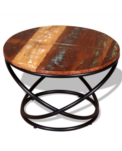 Table basse Bois de récupération massif 60 x 60 x 40 cm