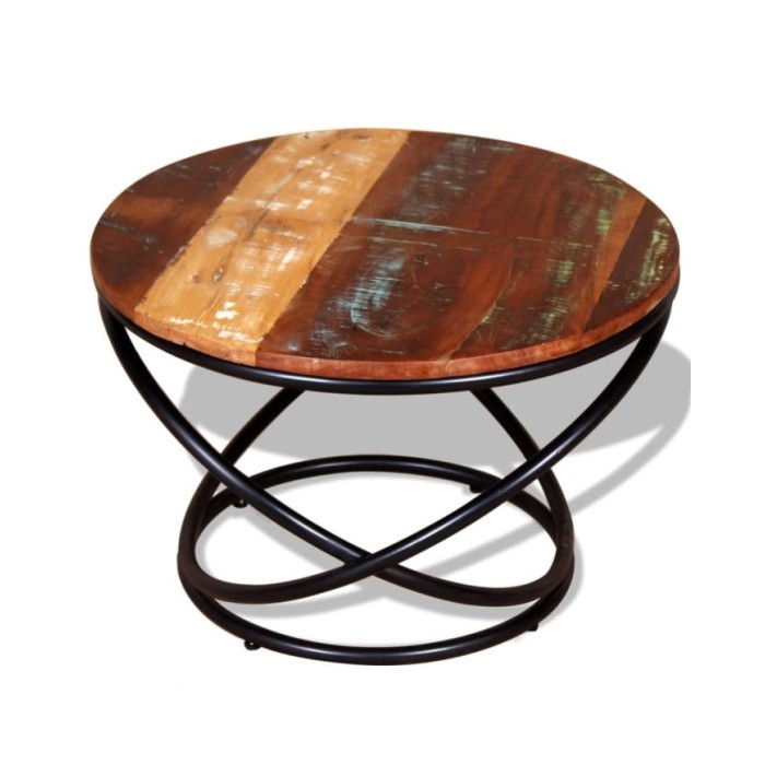 Table basse Bois de récupération massif 60 x 60 x 40 cm