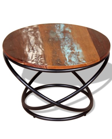 Table basse Bois de récupération massif 60 x 60 x 40 cm