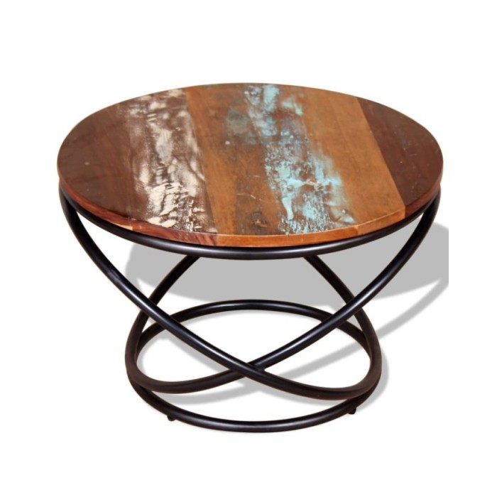Table basse Bois de récupération massif 60 x 60 x 40 cm