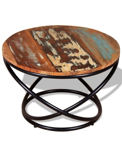 Table basse Bois de récupération massif 60 x 60 x 40 cm