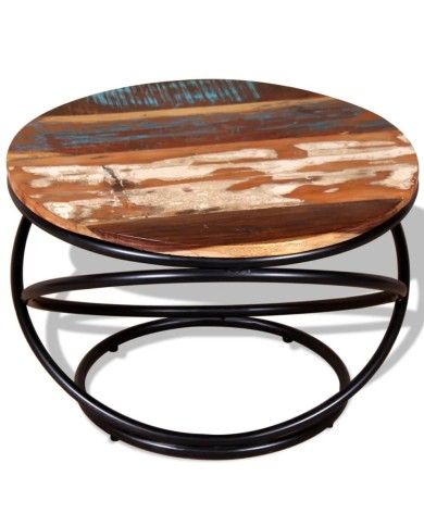 Table basse Bois de récupération massif 60 x 60 x 40 cm