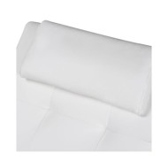 Chaise longue avec oreiller Blanc Similicuir