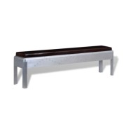 Banc d'entrée Cuir véritable 160 x 32 x 45 cm