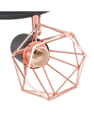 Plafonnier avec 3 ampoules LED à filament 12 W
