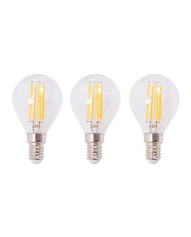 Plafonnier avec 3 ampoules LED à filament 12 W