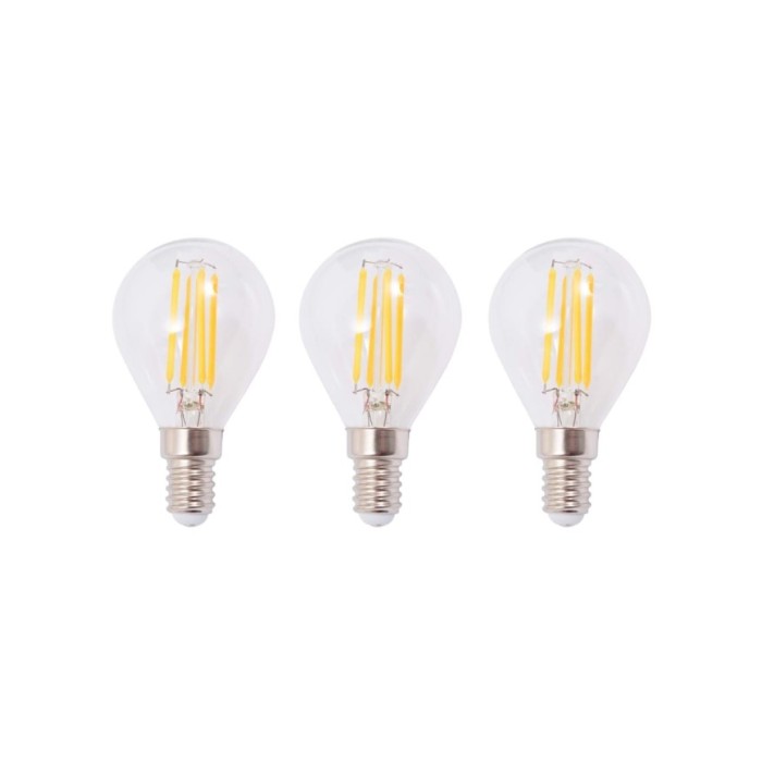 Plafonnier avec 3 ampoules LED à filament 12 W
