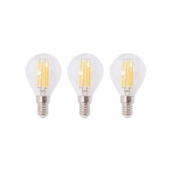 Plafonnier avec 3 ampoules LED à filament 12 W