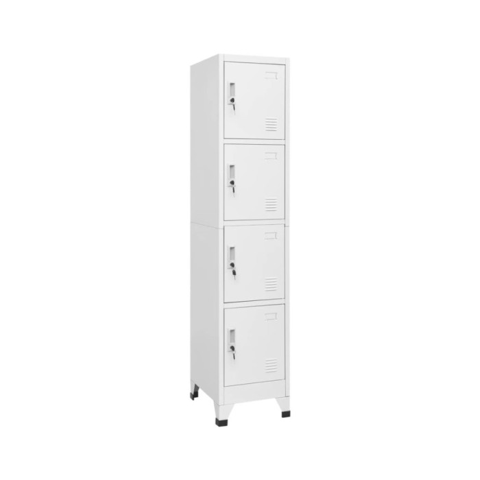 Armoire à casier avec 4 compartiments 38x45x180 cm  
