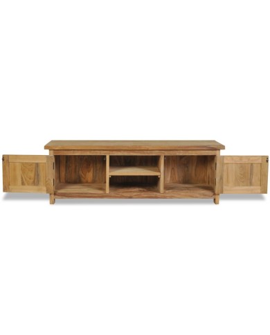 Meuble TV Teck massif 120 x 30 x 40 cm