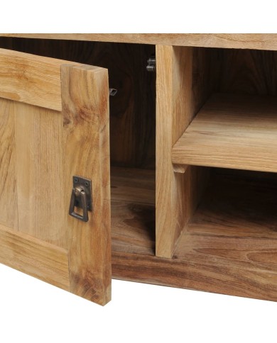 Meuble TV Teck massif 120 x 30 x 40 cm