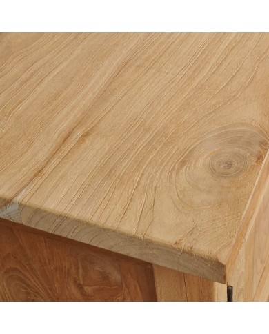 Meuble TV Teck massif 120 x 30 x 40 cm