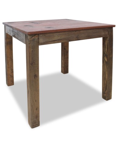 Table de salle à manger Bois de récupération massif 82x80x76 cm