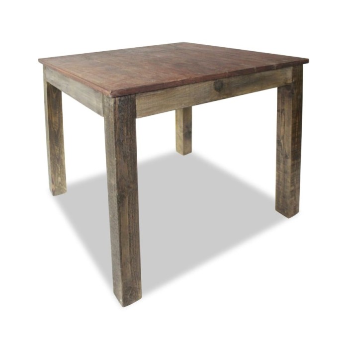 Table de salle à manger Bois de récupération massif 82x80x76 cm