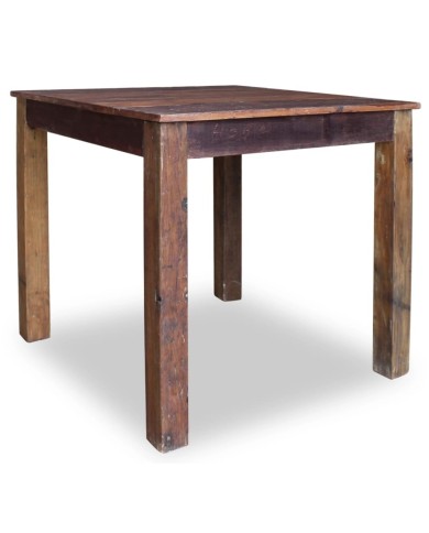 Table de salle à manger Bois de récupération massif 82x80x76 cm