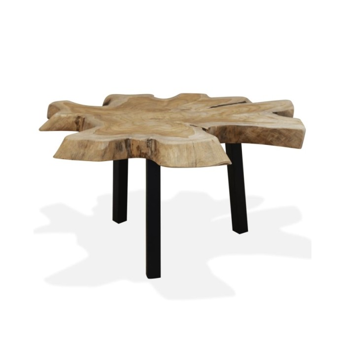 Table basse Teck authentique 80 x 70 x 38 cm