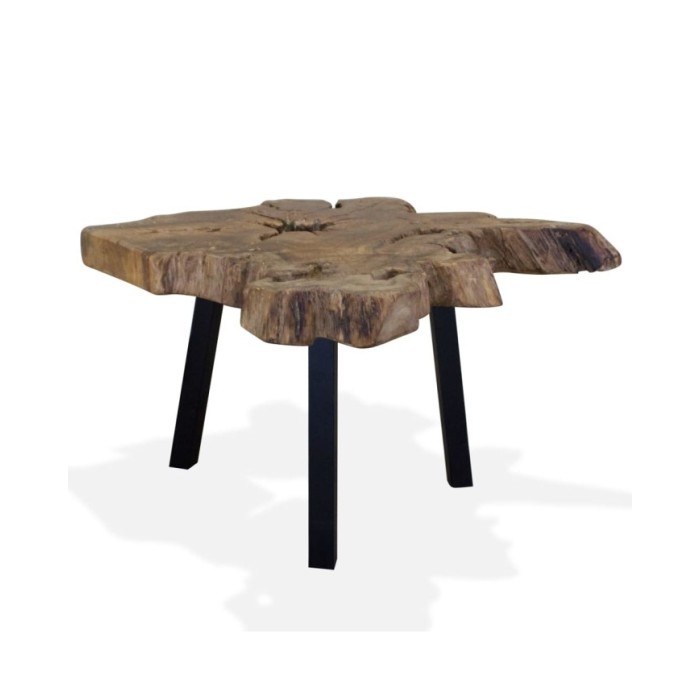 Table basse Teck authentique 80 x 70 x 38 cm