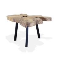 Table basse Teck authentique 80 x 70 x 38 cm