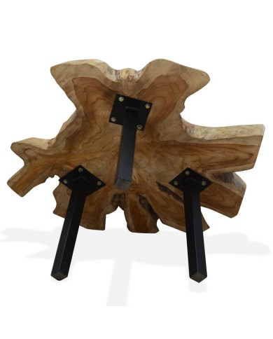 Table basse Teck authentique 80 x 70 x 38 cm