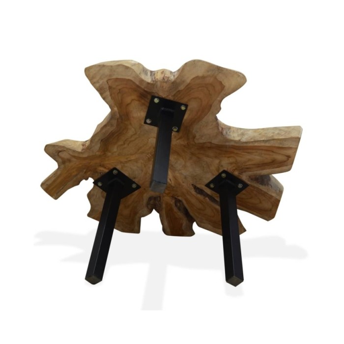 Table basse Teck authentique 80 x 70 x 38 cm